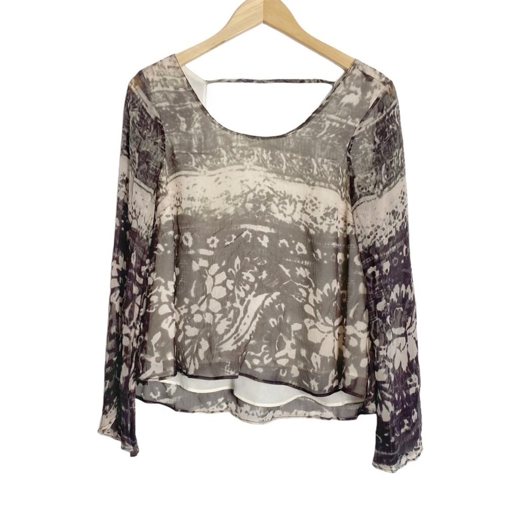 Chaser Crepe flowy Top w/ Scoop Back SZXS